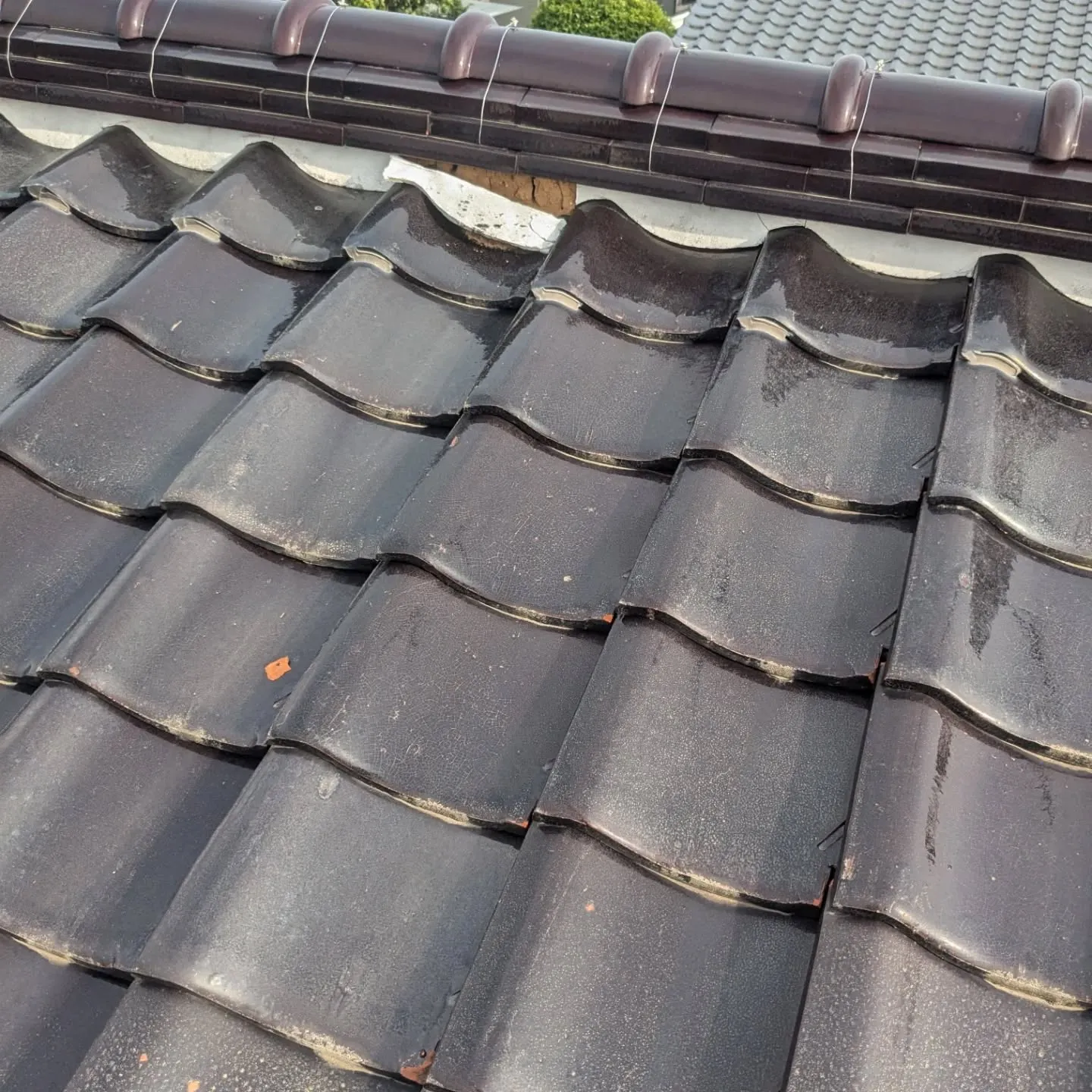 ネット検索で屋根点検の御依頼を頂い直方市内のお客様宅にお邪魔...