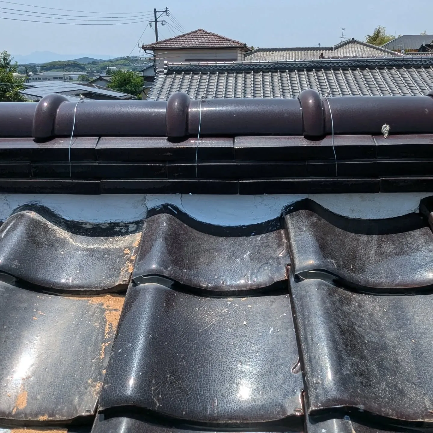 ネット検索で屋根点検の御依頼を頂い直方市内のお客様宅にお邪魔...